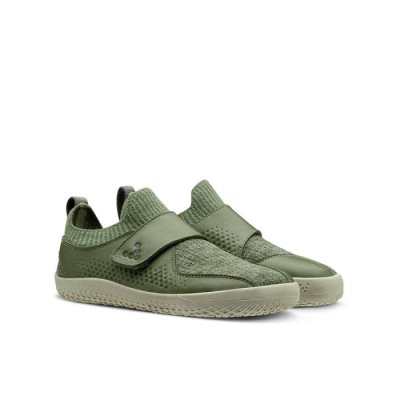 Chaussures d'école Vivobarefoot Primus Knit WMK Enfant - Vert SQX419580